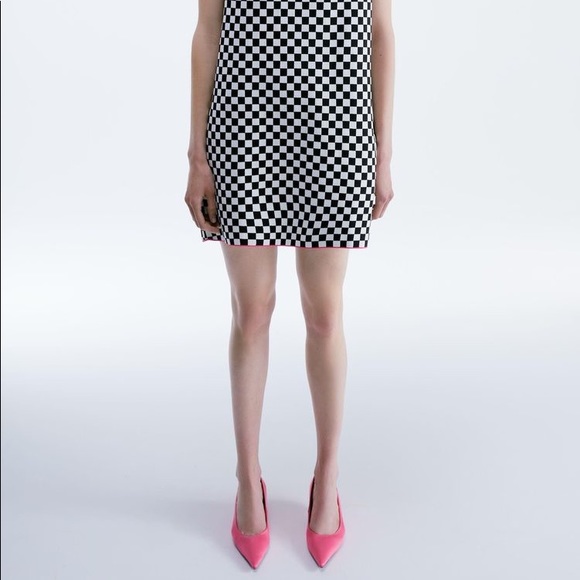 ZARA SATIN EFFECT POINTED TOE HEELS - fuchsia - Picture 8 of 17